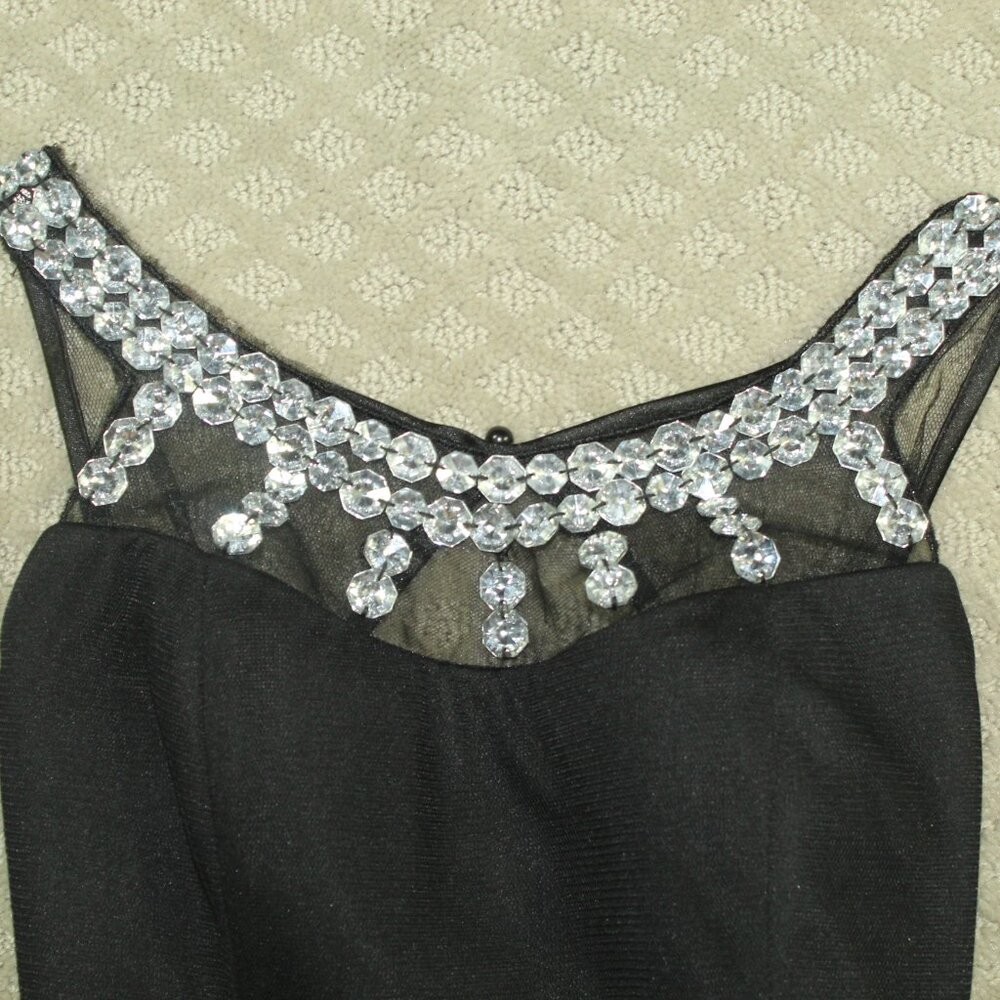Ruby Rox Black Jeweled Mini Dress - Picture 3 of 5